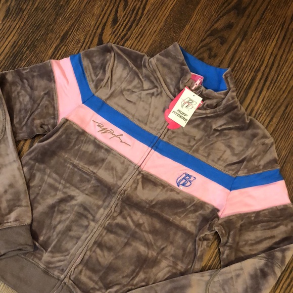 BNWT Y2K Velour Ruff Ryders Skirt Set Track Suit with Rhinestones - Picture 4 of 15
